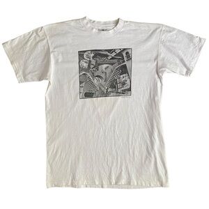 MC Escher VTG 1991 Relativity Tee XXL Single Stitch Litho Print T Shirt S / S